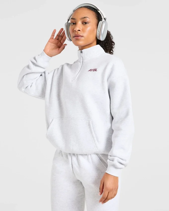 Sports Club Oversized 1/4 Zip Pullover