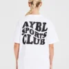 Sports Club Wavy Oversized T Shirt