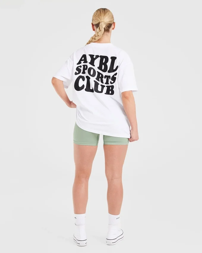 Sports Club Wavy Oversized T Shirt