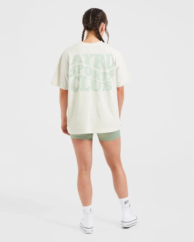Sports Club Wavy Oversized T Shirt