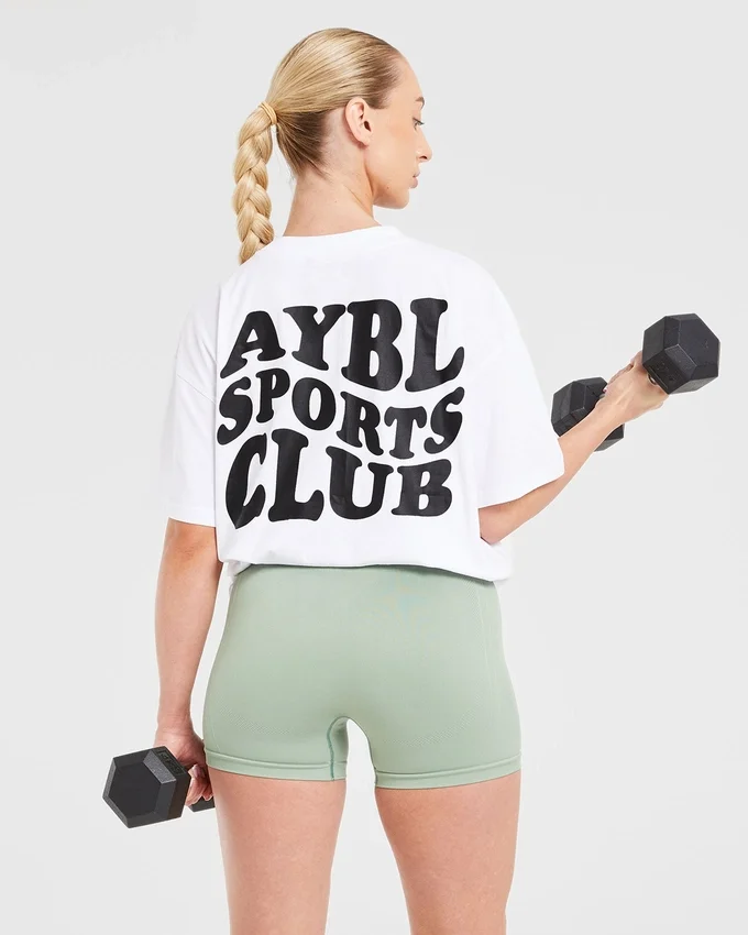 Sports Club Wavy Oversized T Shirt