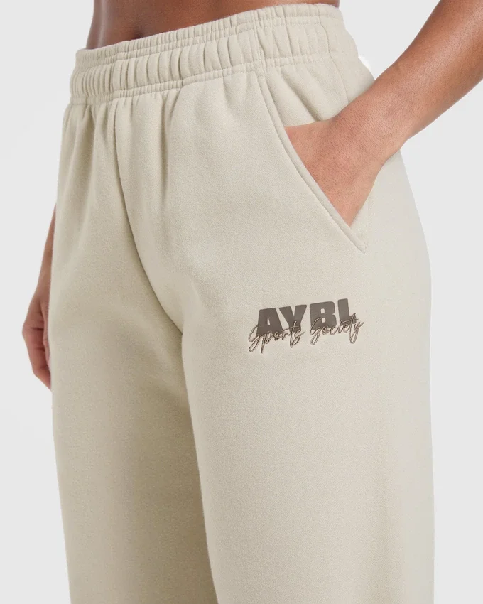 Sports Society Oversized Straight Leg Joggers