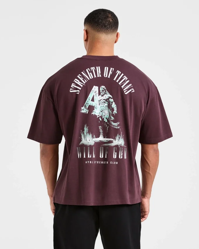 Strength Of Titans Oversized T Shirt