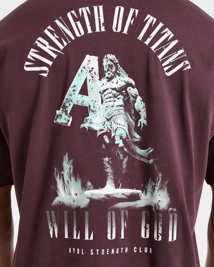 Strength Of Titans Oversized T Shirt