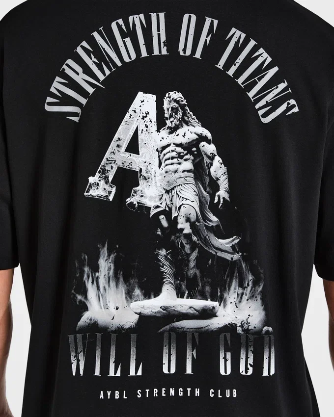 Strength Of Titans Oversized T Shirt