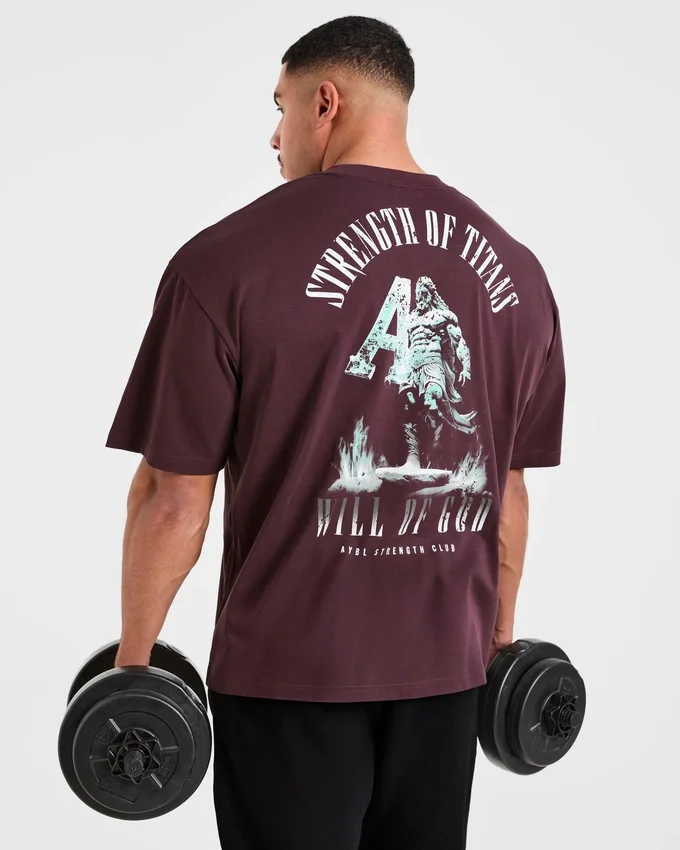 Strength Of Titans Oversized T Shirt