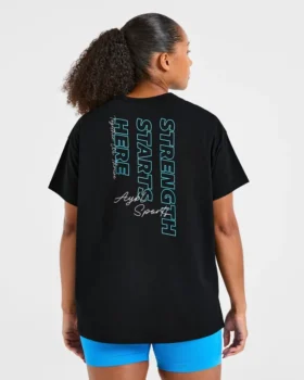 Strength Starts Here Oversized T Shirt
