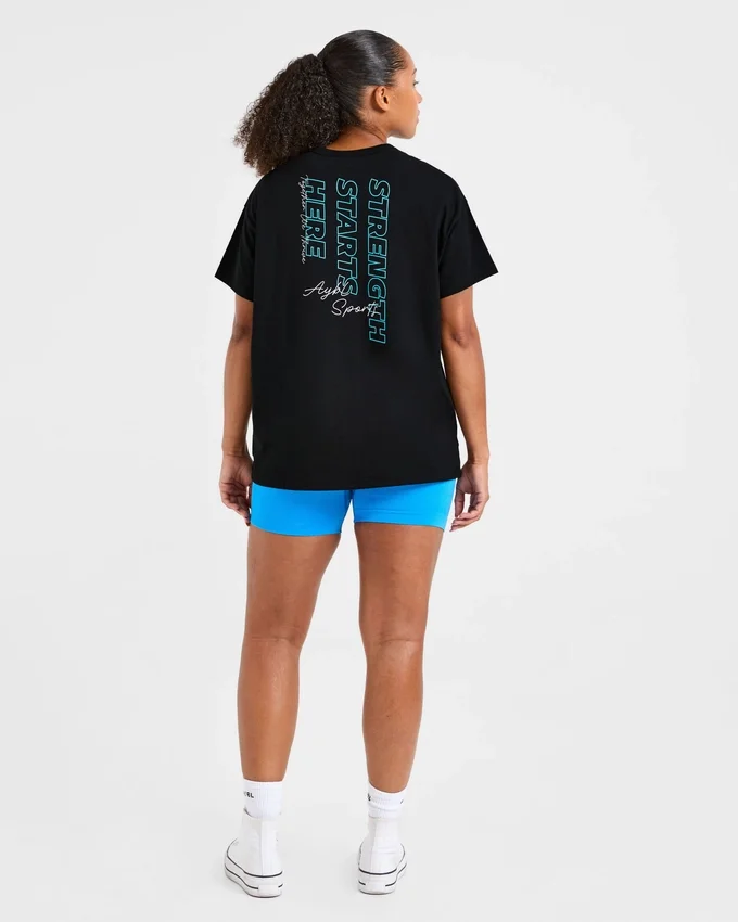 Strength Starts Here Oversized T Shirt