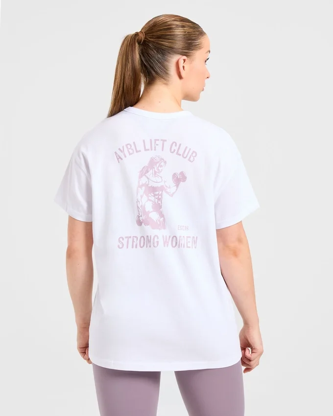 Strong Women Graphic Oversized T Shirt