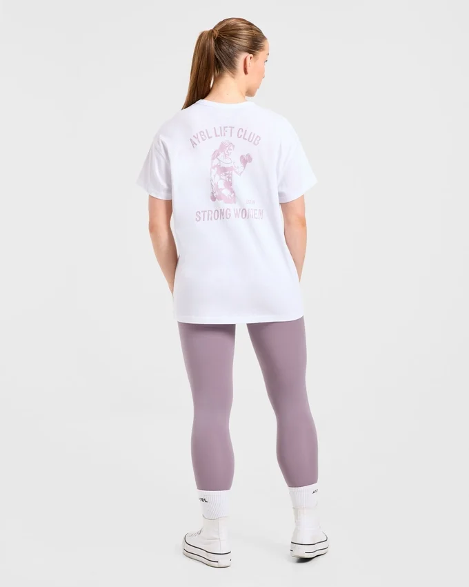 Strong Women Graphic Oversized T Shirt