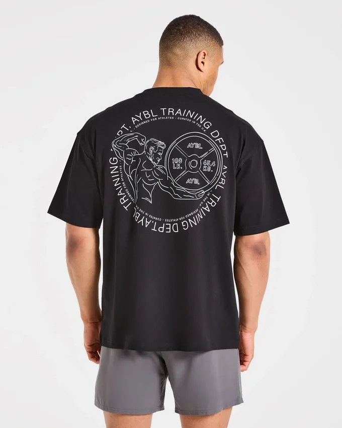 Training Dept. Illustration Oversized T Shirt