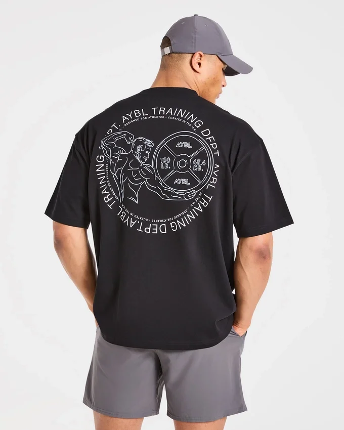 Training Dept. Illustration Oversized T Shirt