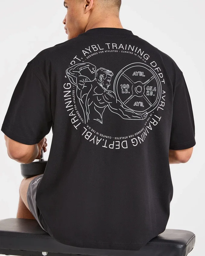 Training Dept. Illustration Oversized T Shirt