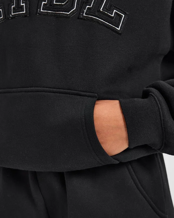 Varsity Applique Oversized Hoodie