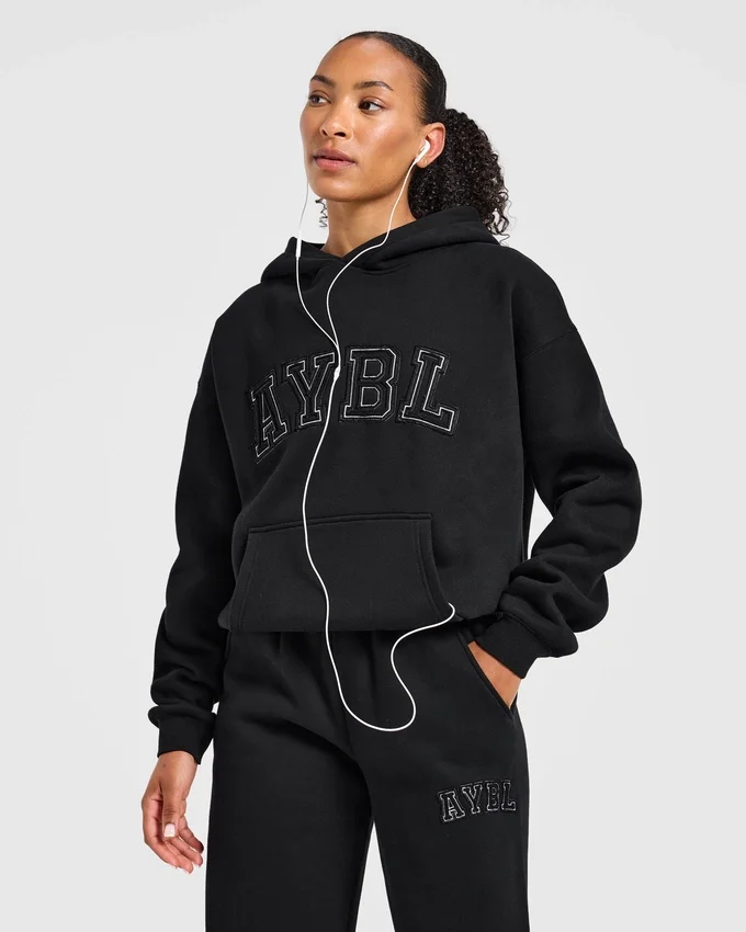 Varsity Applique Oversized Hoodie