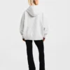 Varsity Minimal Logo Oversized Knitted Hoodie