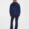 Varsity Minimal Logo Oversized Knitted Hoodie