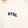 Varsity Minimal Logo Oversized Knitted Hoodie