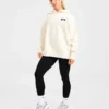 Varsity Minimal Logo Oversized Knitted Hoodie