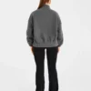 Varsity Oversized Fleece Zip Up Jacket