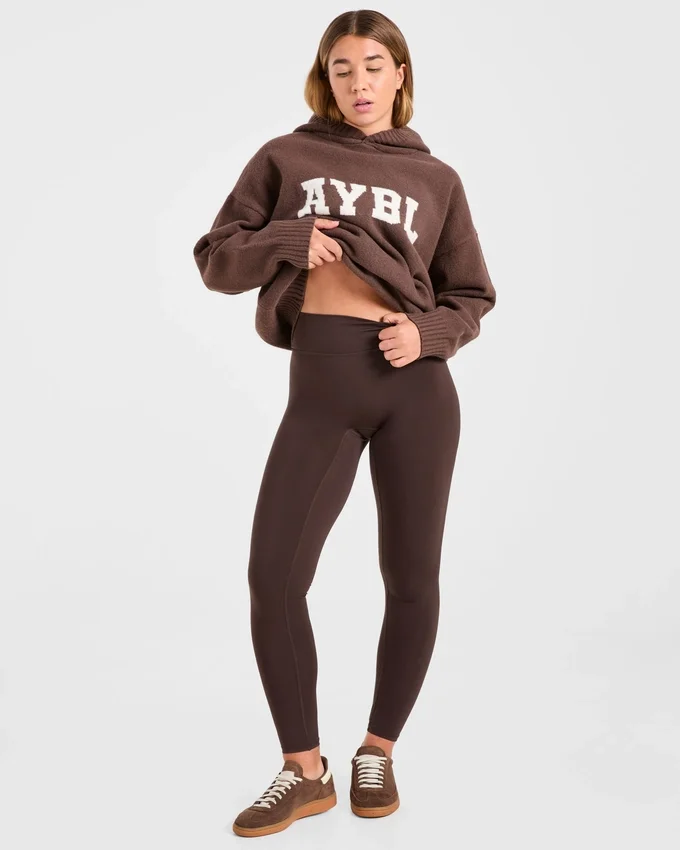 Varsity Oversized Knitted Hoodie
