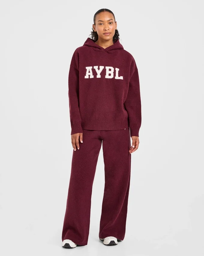 Varsity Oversized Knitted Joggers