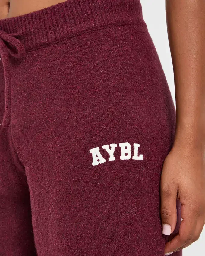 Varsity Oversized Knitted Joggers
