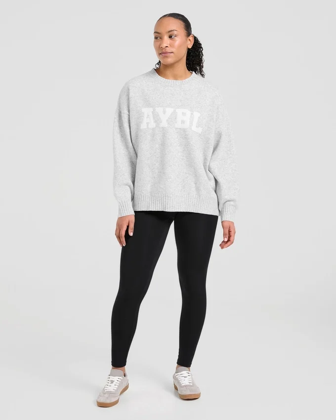 Varsity Oversized Knitted Sweater