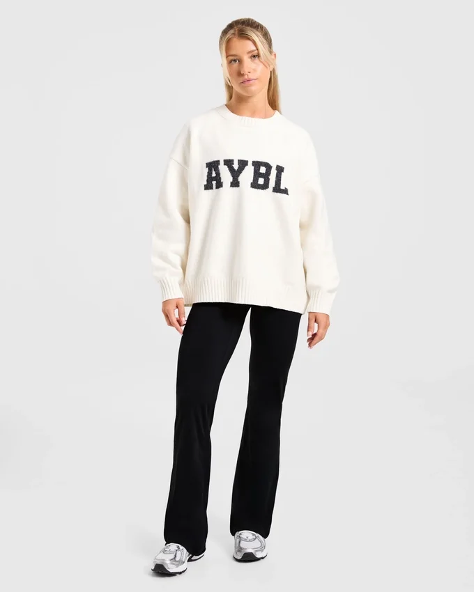 Varsity Oversized Knitted Sweater