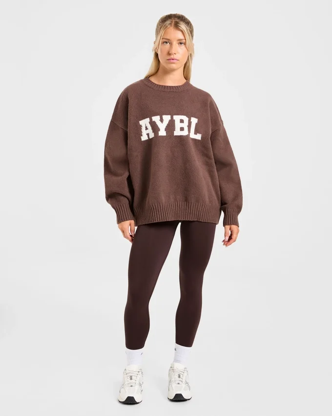 Varsity Oversized Knitted Sweater