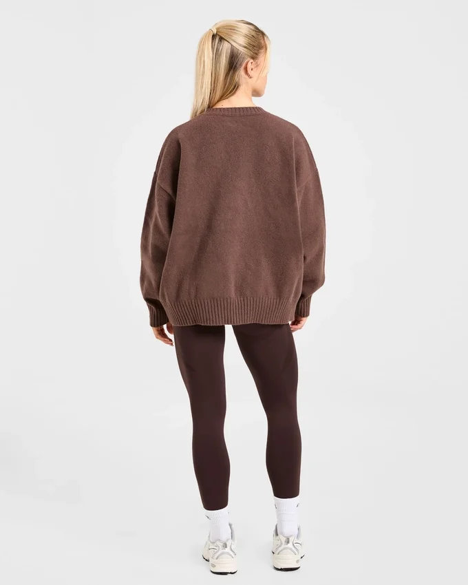 Varsity Oversized Knitted Sweater