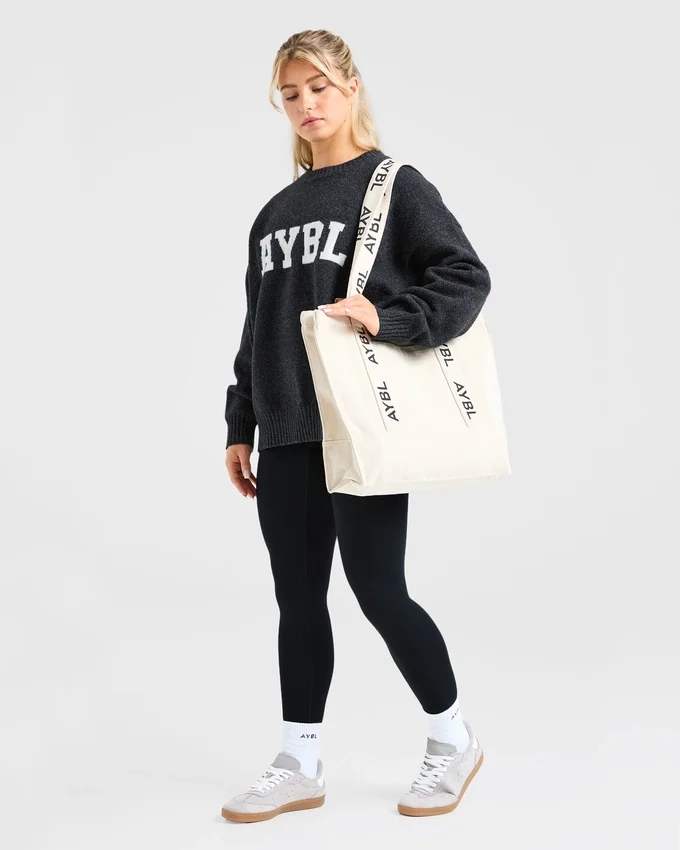 Varsity Oversized Knitted Sweater